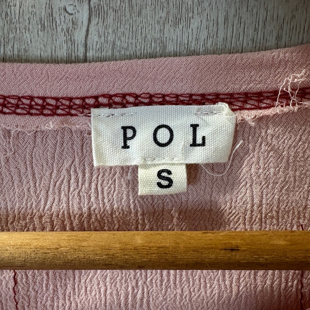 POL Pink and Red Patchwork Blouse - image 6